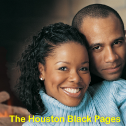 Professional black couple smiling; Professional African American couple smiling