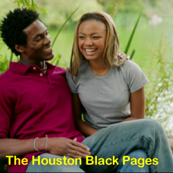 Beautiful African American couple smiling and embracing each other