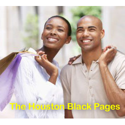 Professional black couple smiling; Professional African American couple smiling